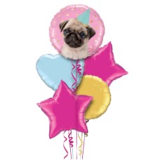 Cute Dog Party Balloon Bouquet